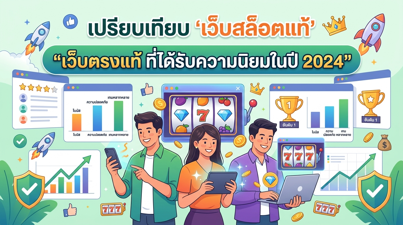 เปรียบเทียบ 'เว็บสล็อตแท้' ที่ได้รับความนิยมในปี 2024