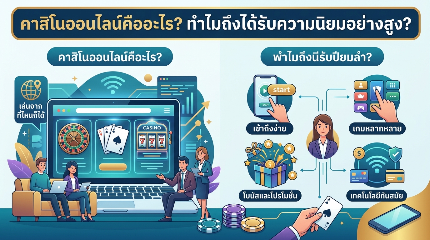 เกมยอดนิยมที่คุณไม่ควรพลาดในคาสิโนออนไลน์