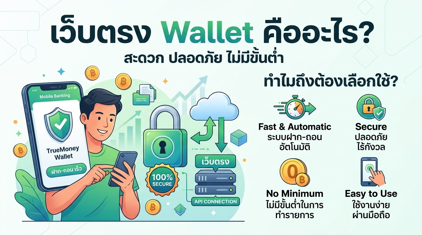 วิธีการฝาก-ถอนเงินผ่าน True Wallet บนเว็บตรงสล็อต