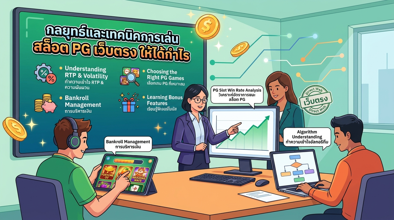 กลยุทธ์และเทคนิคการเล่น สล็อต PG เว็บตรง ให้ได้กำไร