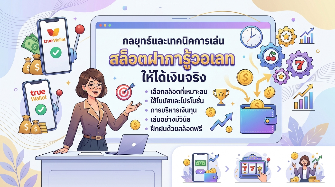 กลยุทธ์และเทคนิคการเล่น สล็อต ฝาก ท รู้ วอ เลท ไม่มี ขั้น ต่ํา ให้ได้เงินจริง