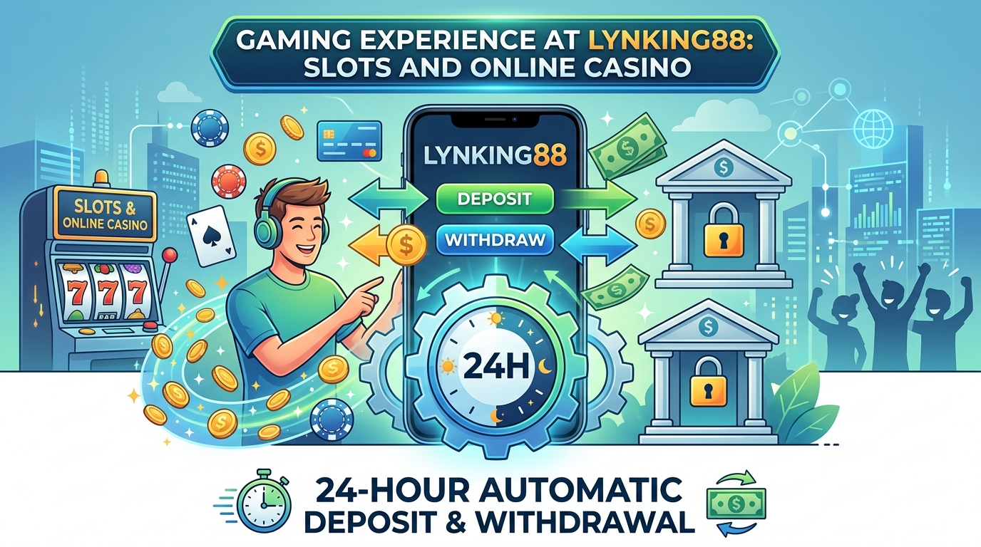 ประสบการณ์การเล่นเกมที่ LYNKING88: สล็อตและคาสิโนออนไลน์ พร้อมระบบฝากถอนออโต้ 24 ชั่วโมง LYNKING88