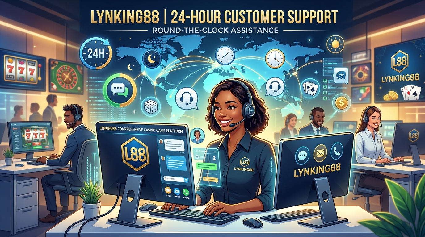 LYNKING88 เกมคาสิโนครบทุกค่าย: การสนับสนุนลูกค้าตลอด 24 ชั่วโมง