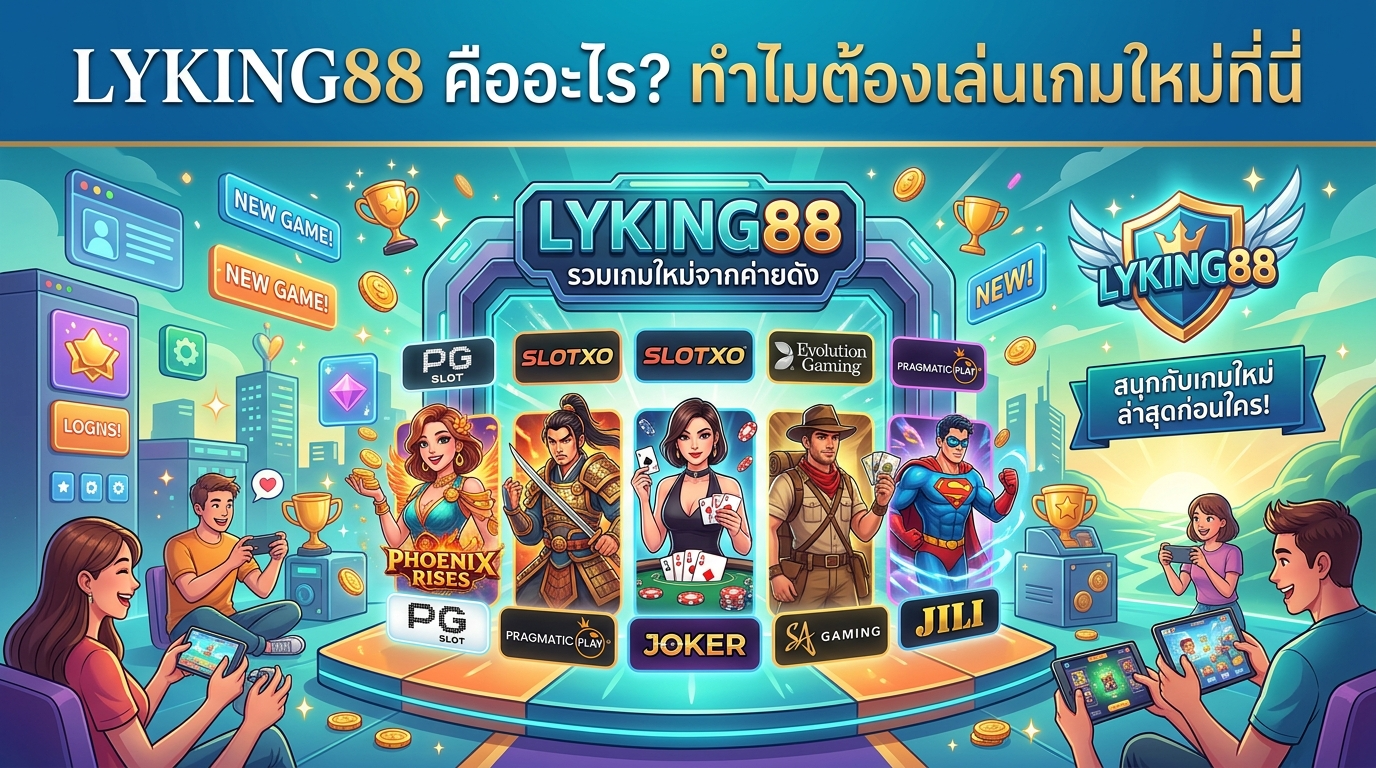 LYKING88 รวมเกมใหม่จากค่ายดัง: แพลตฟอร์มเกมออนไลน์ชั้นนำ