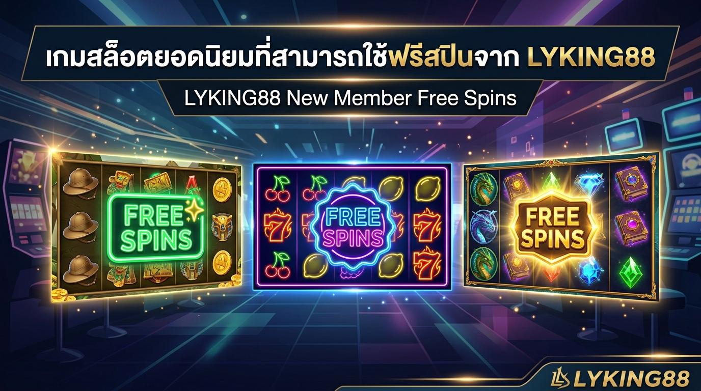 เกมสล็อตยอดนิยมที่สามารถใช้ฟรีสปินจาก LYKING88 ได้