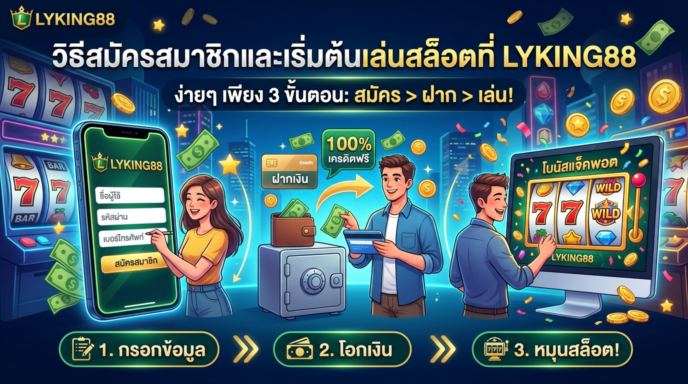 LYKING88 รีวิวเกมสล็อตน่าเล่น: วิธีสมัครสมาชิกและเริ่มต้น