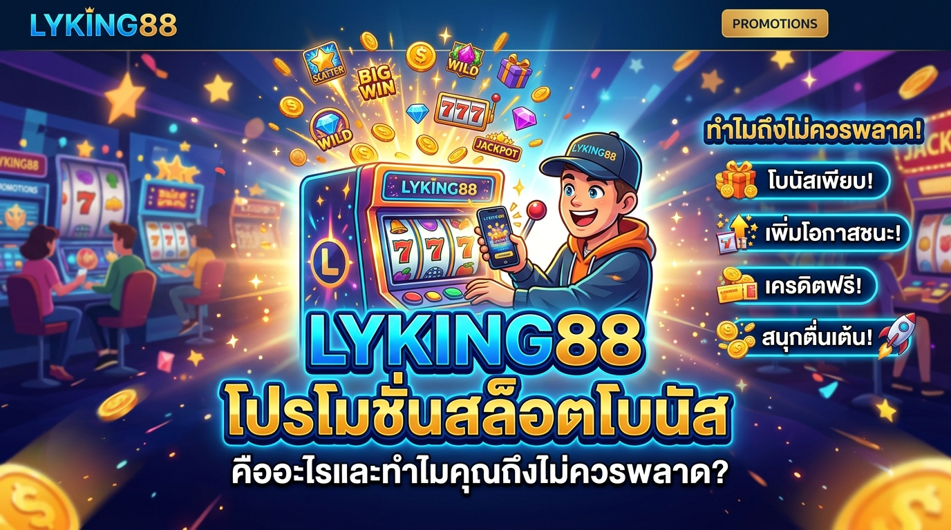 LYKING88 โปรโมชั่นสล็อตโบนัส คืออะไรและทำไมคุณถึงไม่ควรพลาด?