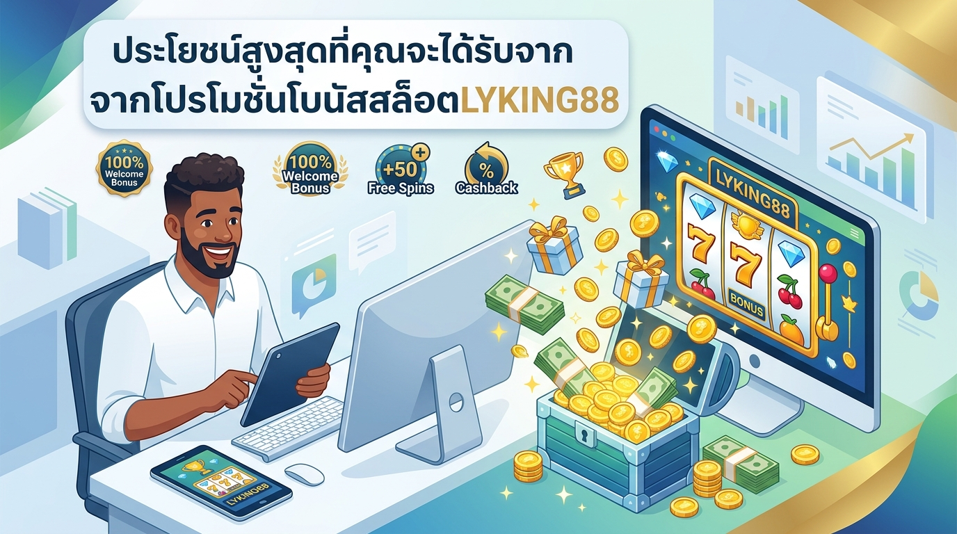 ประโยชน์สูงสุดที่คุณจะได้รับจาก LYKING88 โปรโมชั่นโบนัสสล็อต